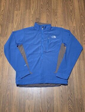 The North Face Flight Series Apex 1/4 Zip Softshell Jacket Blue Men's M B84